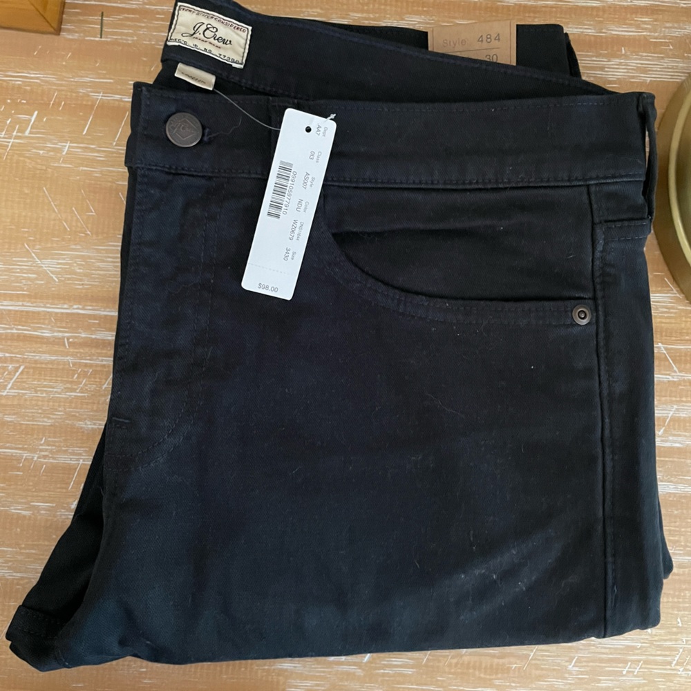 J. Crew Men's Slim Straight Jeans - Black
